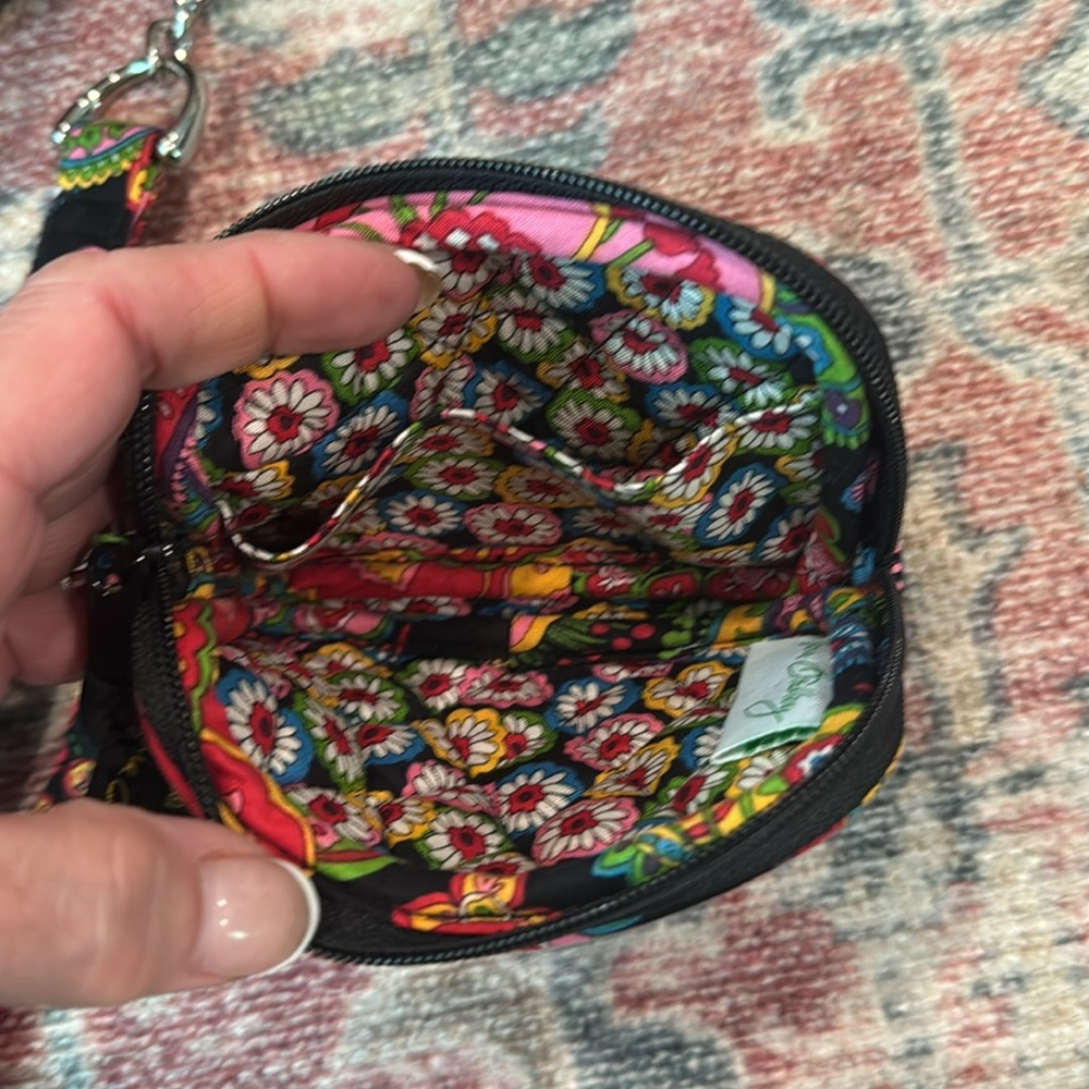 Vera Bradley Black and Red Shoulder Bag with matching wallet. - Picture 6 of 6